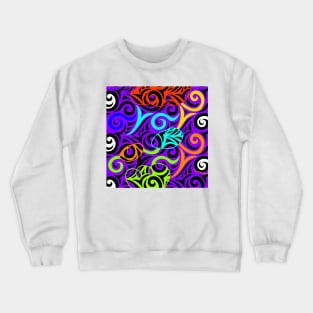 colorful shapes abstract design Crewneck Sweatshirt